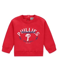 Wear by Erin Andrews Newborn 2-Piece Red Philadelphia Phillies Fleece Crewneck and Pants Set