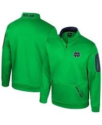 Colosseum Men's Kelly Green Notre Dame Fighting Irish Mainframe Quarter-Zip Fleece Jacket