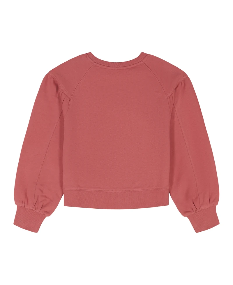 Calvin Klein Girls 7-16 Crewneck Raglan Sleeve Sweatshirt