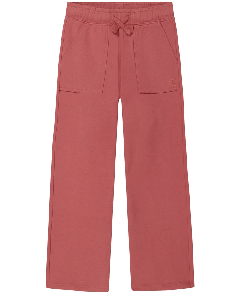 Calvin Klein Girls 7-16 French Terry Wide-Leg Sweatpants