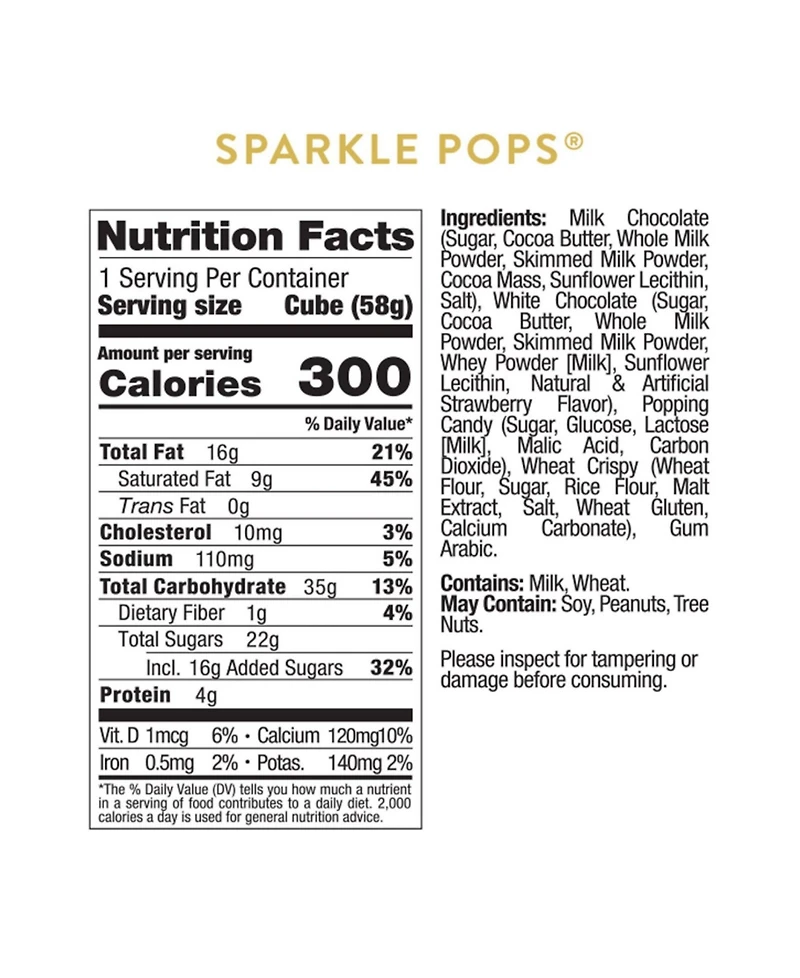 Sugarfina Charlie Brown Sparkle Pops 3-Pc. Kit