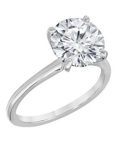 Igi Certified Solitaire Diamond Ring (3 ct. t.w.) in 14K White Gold