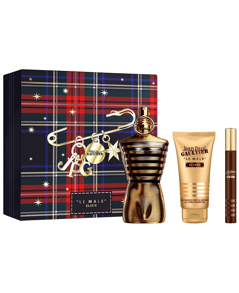 Jean Paul Gaultier 3-Pc. Le Male Elixir Parfum Gift Set