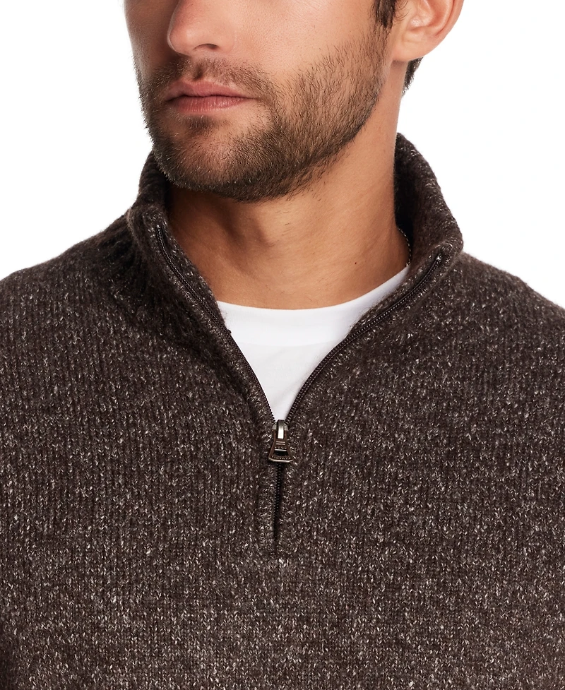 Weatherproof Vintage Men's Quarter Zip Long Sleeve Sweater