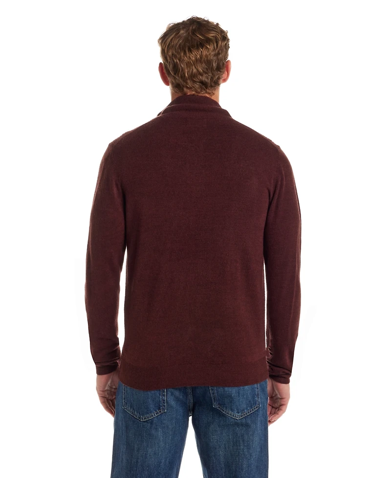 Weatherproof Vintage Men's Textured Quarter-Zip Sweater