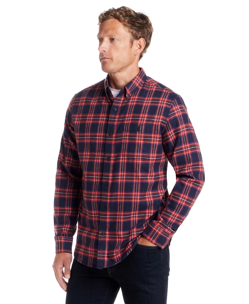 Weatherproof Vintage Men's Plaid Flannel Shirt