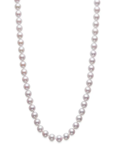 Belle de Mer Cultured Akoya Pearl (7-7.5mm) Necklace in 14k Gold