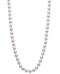 Belle de Mer Cultured Akoya Pearl (7-7.5mm) Necklace in 14k Gold