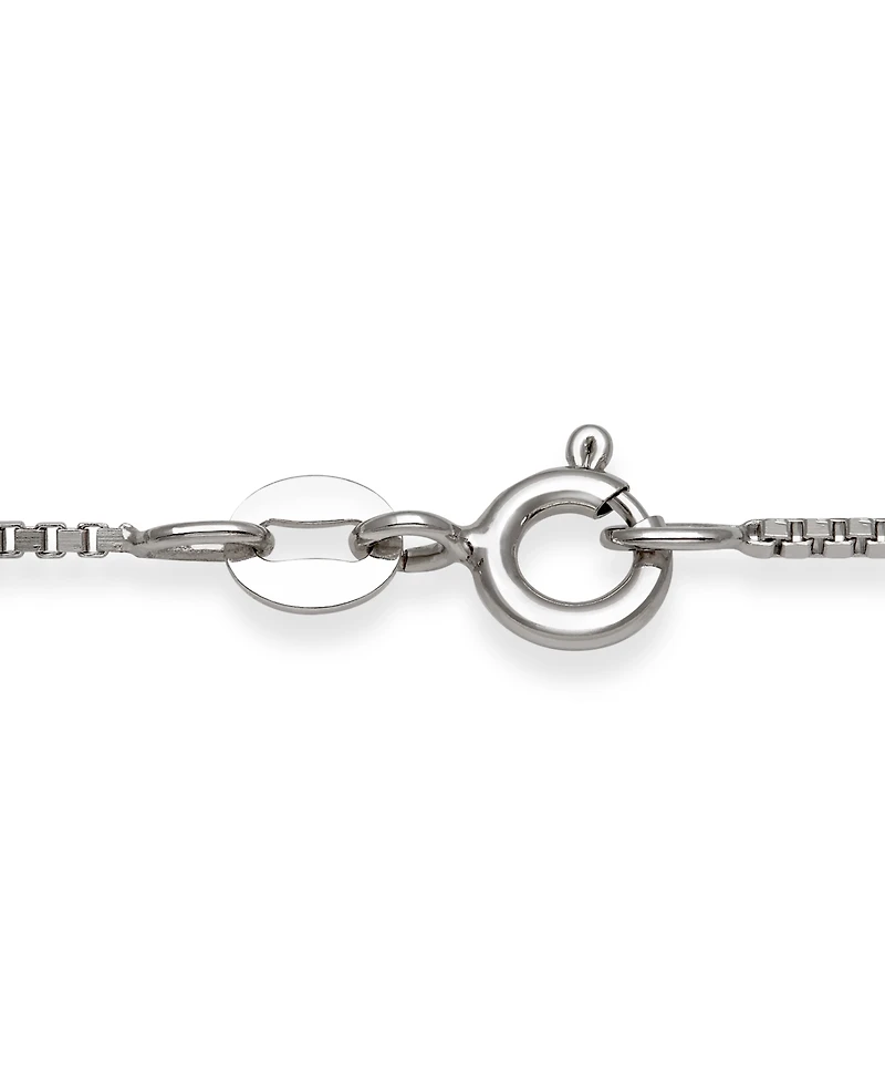 Belle de Mer Cultured Freshwater Button Pearl (9-10mm) and Lab Created Sapphire Necklace in Sterling Silver