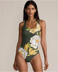 Lands' End Women's Petite Tugless X-Back One Piece Swimsuit