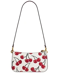 Coach Penn Cherry Print Leather Shoulder Bag