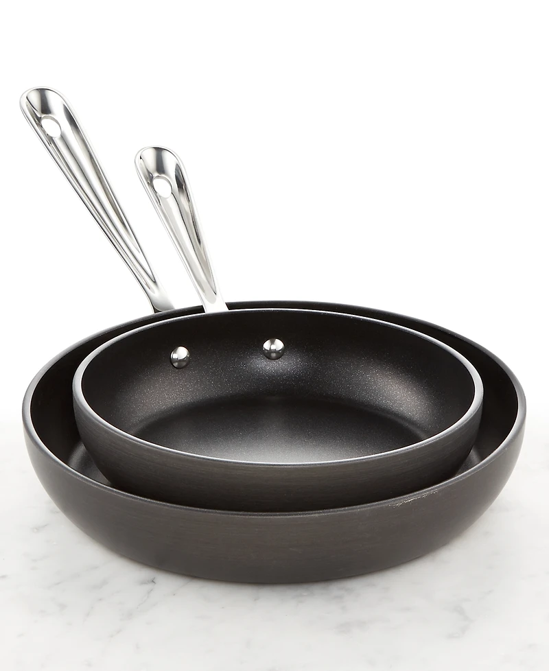 All-Clad HA1 Hard Anodized 8" & 10" 2PC Fry Pan Set