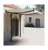 Awning Post Set Anthracite Iron 118.1x96.5 in