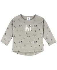 Gerber Baby Boys' 2-Piece Top & Joggers, Gray Arcon, 12 Months