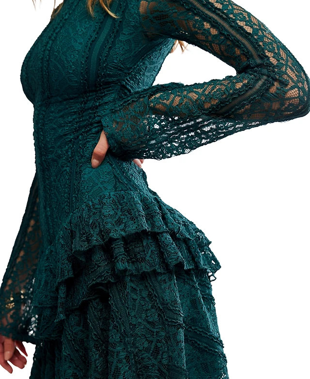 green emerald velvet dress Amazon.com: MISSMAY Women's Formal Floral Lace 2/3 Sleeves Bridesmaid Party Maxi  Dress (X-Large, Dark Green) : Clothing, Shoes & Jewelry