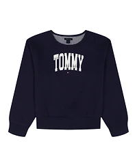 Tommy Hilfiger Girls 7-16 Raw Edge Sweatshirt