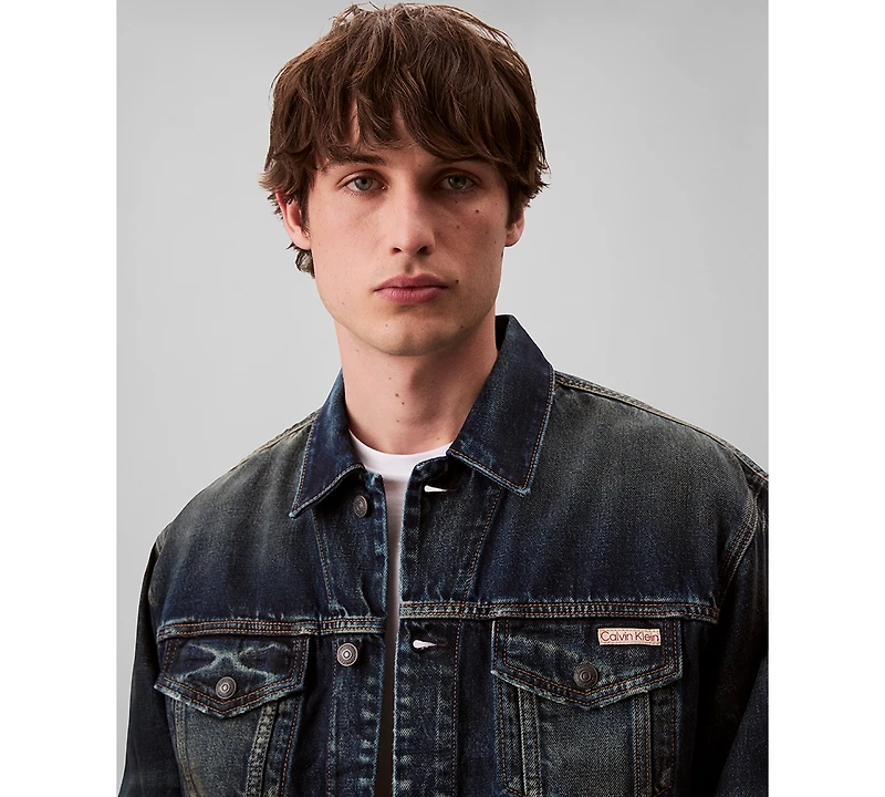 Calvin Klein Men's 90s Trucker Long Sleeve Jacket