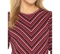 Liverpool Los Angeles Women's Striped Crewneck Top