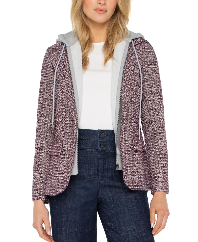 Liverpool Los Angeles Women's Notch Collar Boyfriend Blazer