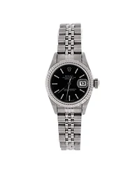 Pre-Owned Rolex Oyster Perpetual Datejust Automatic Watch in Stainless Steel and White Gold 26mm