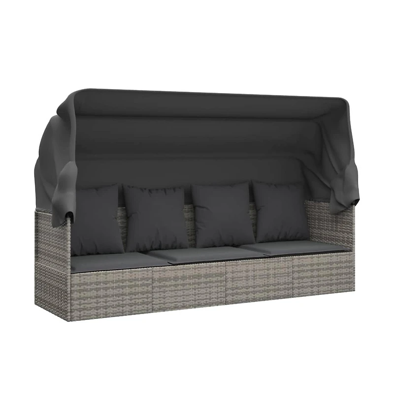 Outdoor Lounge Bed Grey