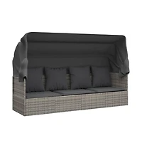 Outdoor Lounge Bed Grey