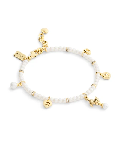 Coach Signature Cat Charm Mother of Pearl Strand Bracelets
