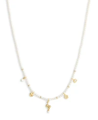 Coach Gold Plated Signature Cat Charm Necklace