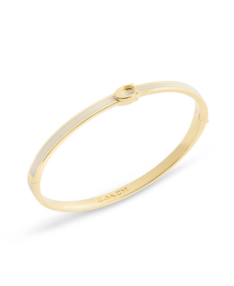 Coach Minimal Hinged Bangle Bracelets