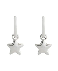 Coach Minimal Star Huggie Drop Earrings