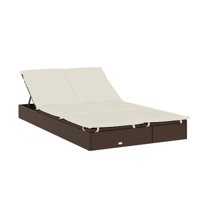 Patio Sunbed Brown
