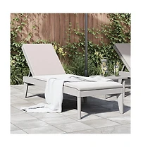 Sun Lounger Grey Polypropylene Standard Foldable Sun Lounger