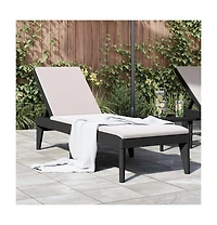 Sun Lounger Anthracite 100% Polypropylene Standard