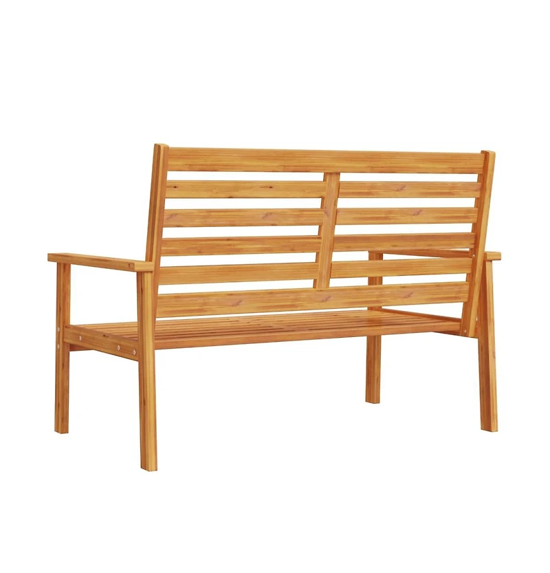 Garden Sofa Bench Natural Wood Solid Acacia Wood Medium Durable