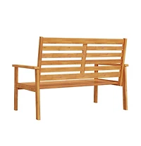 Garden Sofa Bench Natural Wood Solid Acacia Wood Medium Durable