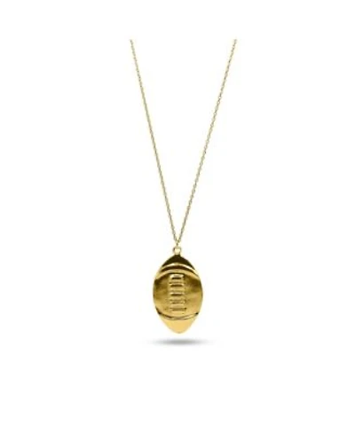 14k Gold Filled Dainty Chain NecklaceWith Gold Plated Football Charm