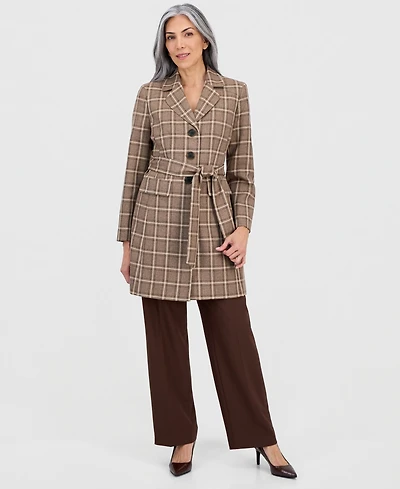 Le Suit Women's Belted Mid-Rise Pantsuit, Regular & Petites