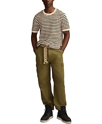 Lucky Brand Men's Striped Crewneck Textured Sweater