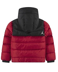 Jordan Big Boys Printed Full-Zip Hooded Puffer Jacket