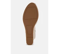 Regatta Tweed Round Toe Woven Wedges Women