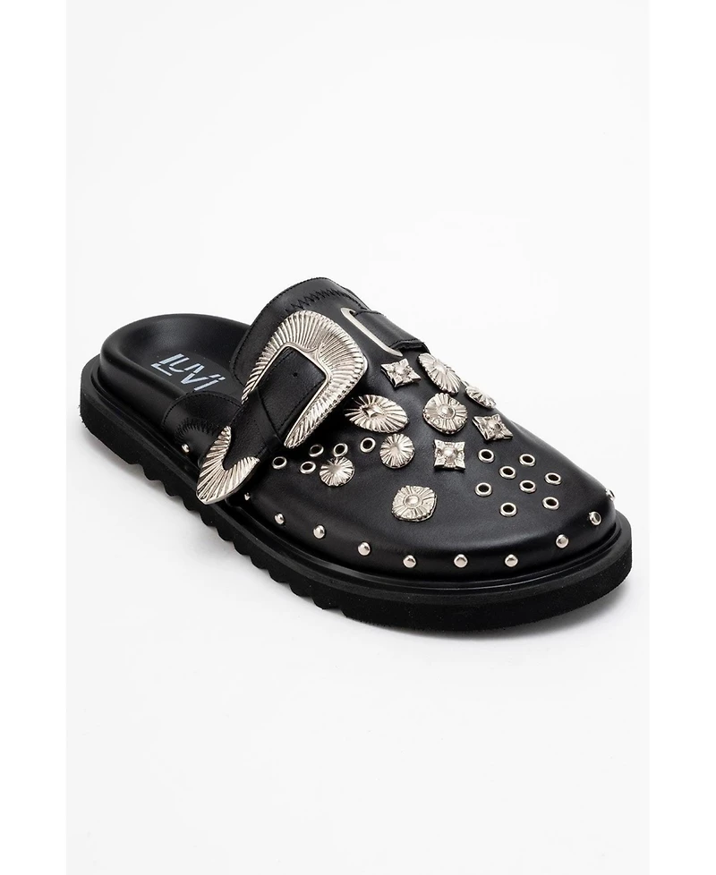 Forever & Always Shoes Maril Leather Buckle Sandal (Women)