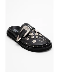 Forever & Always Shoes Maril Leather Buckle Sandal (Women)