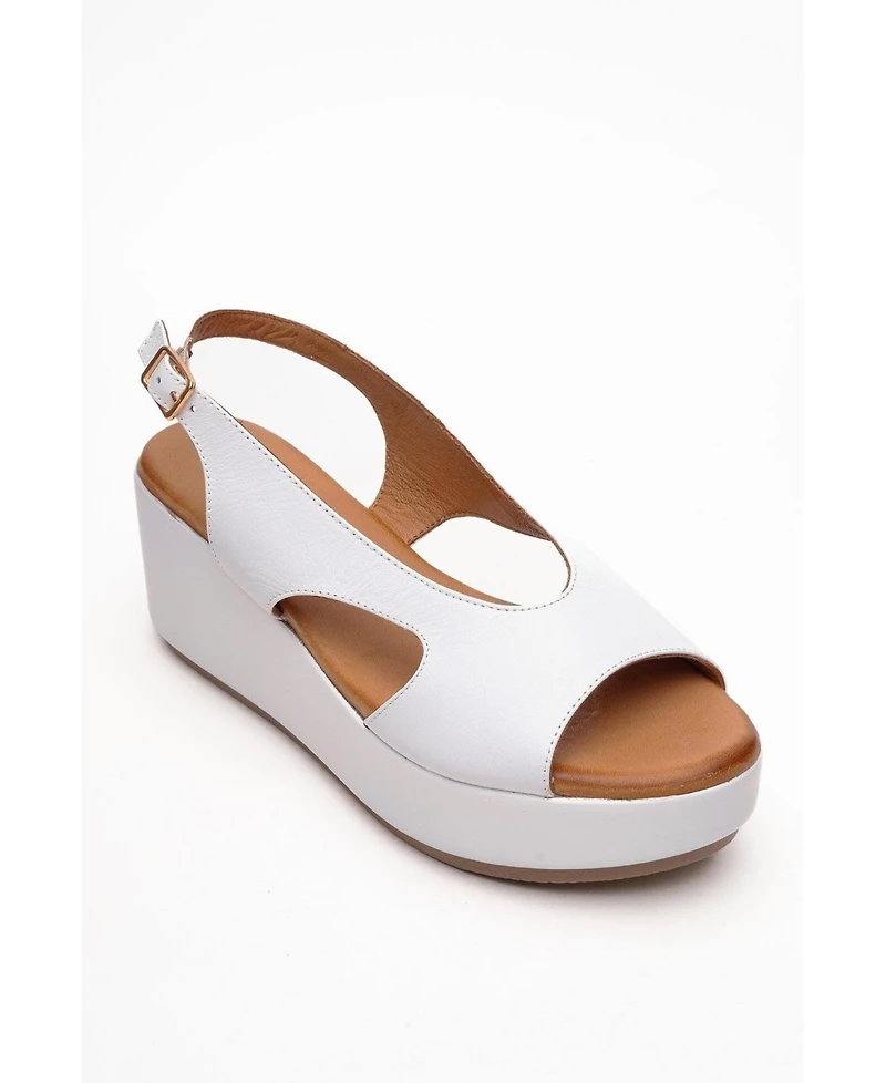Forever & Always Shoes Brad Leather Platform Sandal (Women)