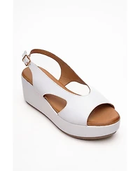 Forever & Always Shoes Brad Leather Platform Sandal (Women)