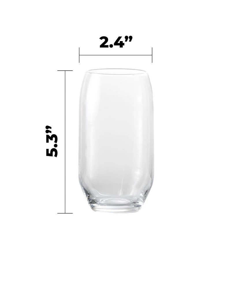 Fortessa Estiva Highball Sparkling Cocktail Glasses, Set of 4