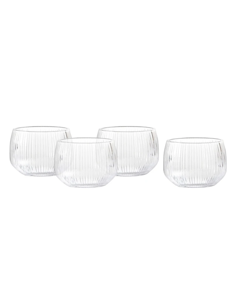 Fortessa Estiva Textured Short Tumbler Glasses, Set of 4