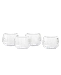 Fortessa Estiva Textured Short Tumbler Glasses, Set of 4