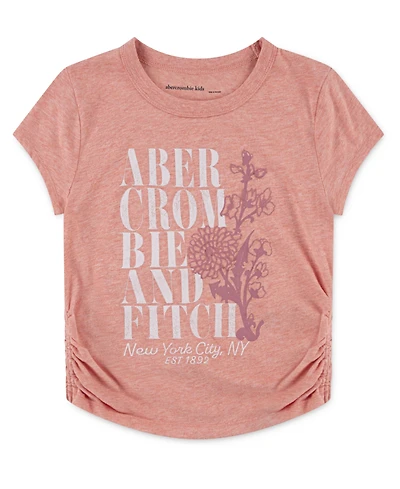 abercrombie kids Girls 5-18 Flower Lock Up Baby Short Sleeve T-Shirt