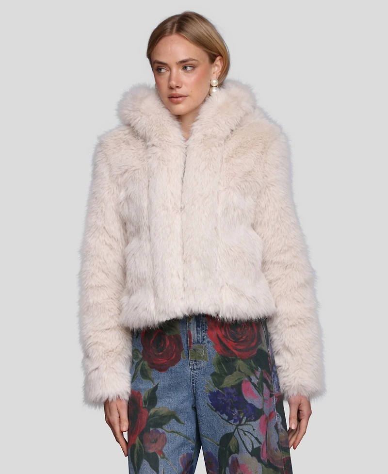 Avec Les Filles Women's Cropped Long Sleeve Jacket