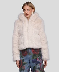 Avec Les Filles Women's Cropped Long Sleeve Jacket